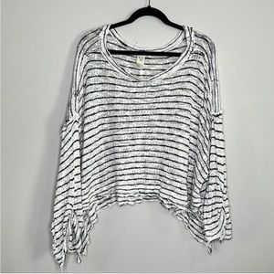 WE THE FREE Free People Island Girl Hacci knit slouchy oversized top sz XS